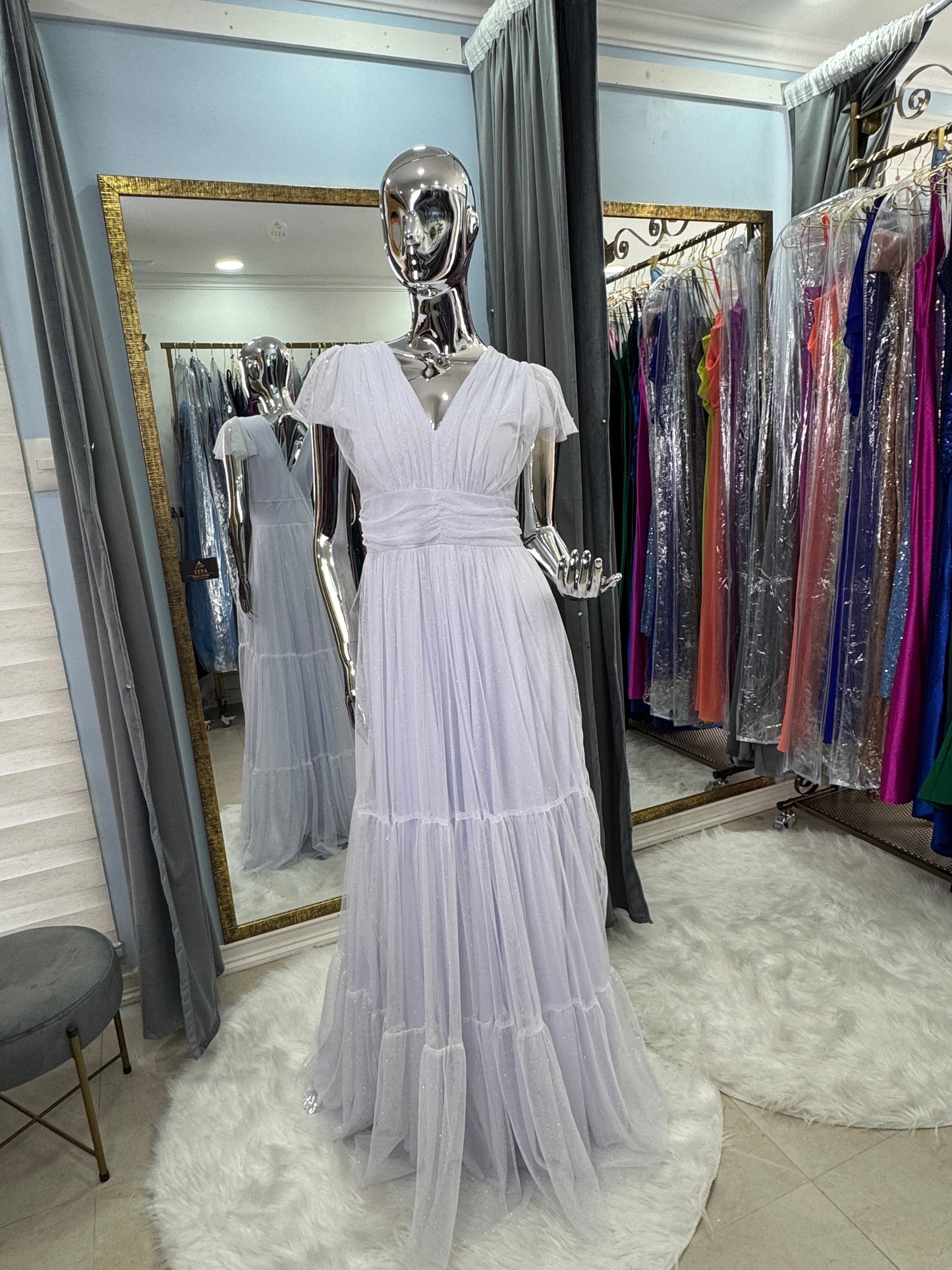 Vestido blanco tul