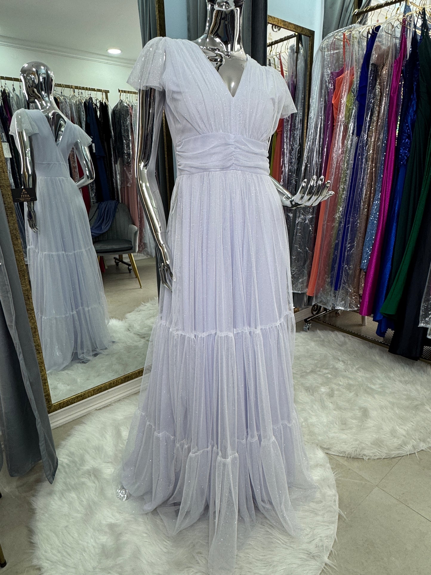 Vestido blanco tul