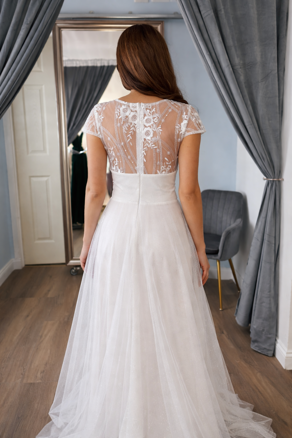 Vestido blanco ceremonia, boda Toscana.