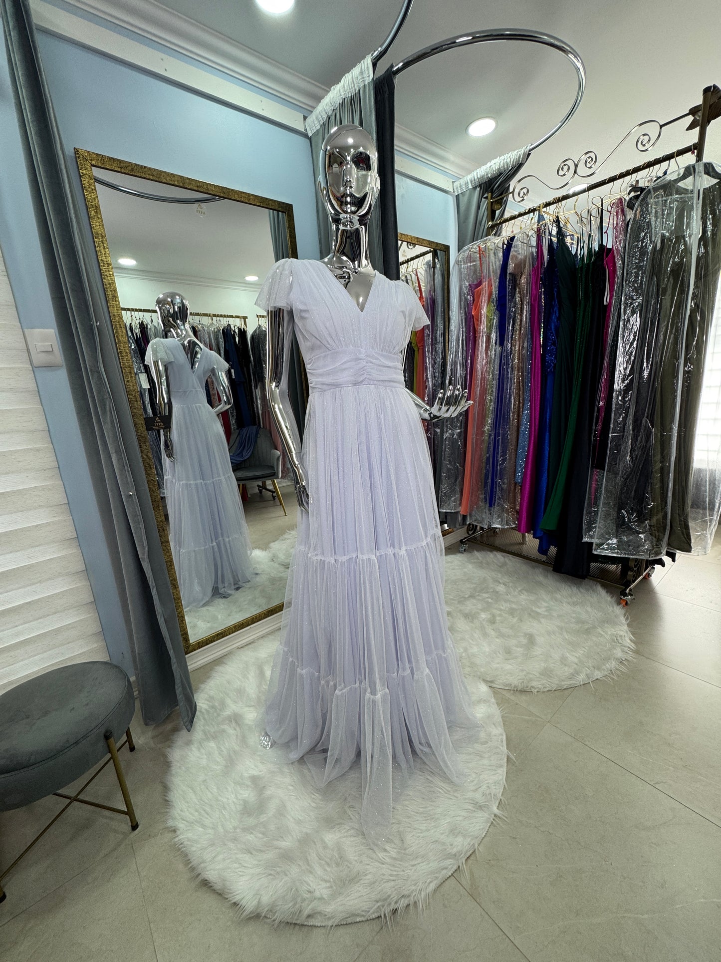 Vestido blanco tul