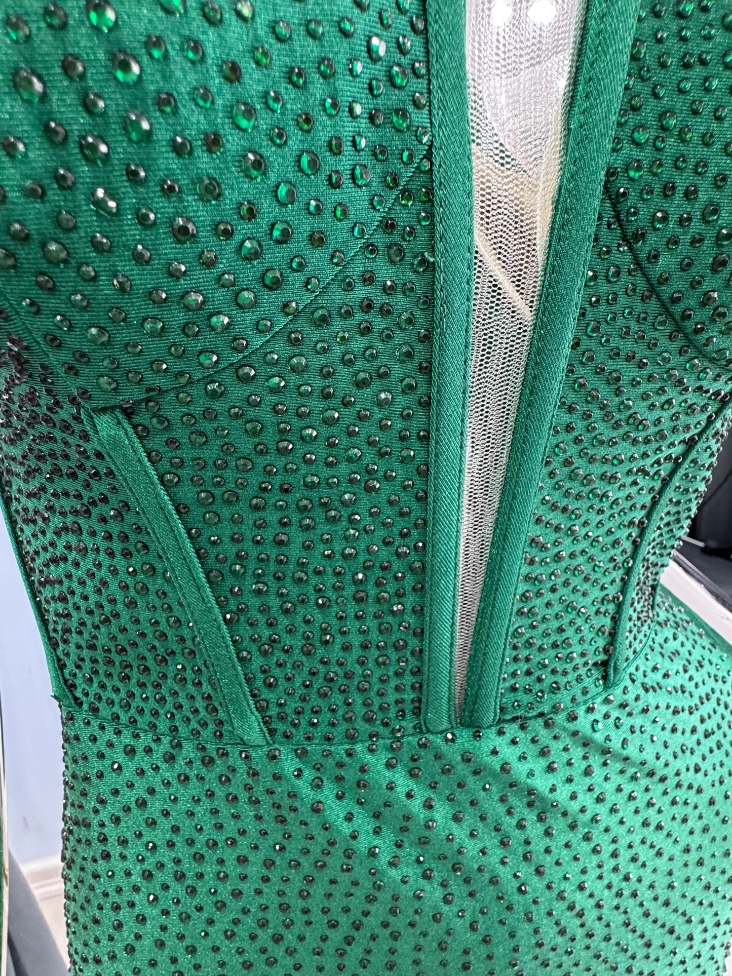 Vestido cristales corset