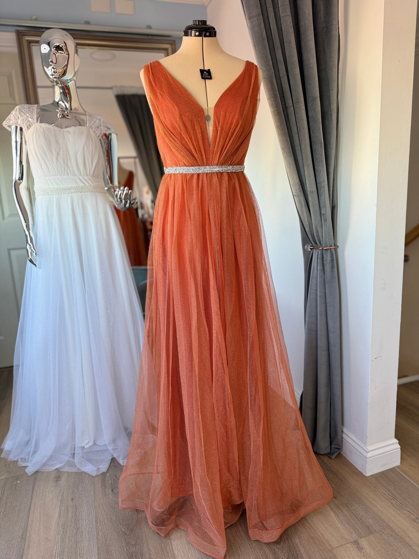 Vestido largo tul